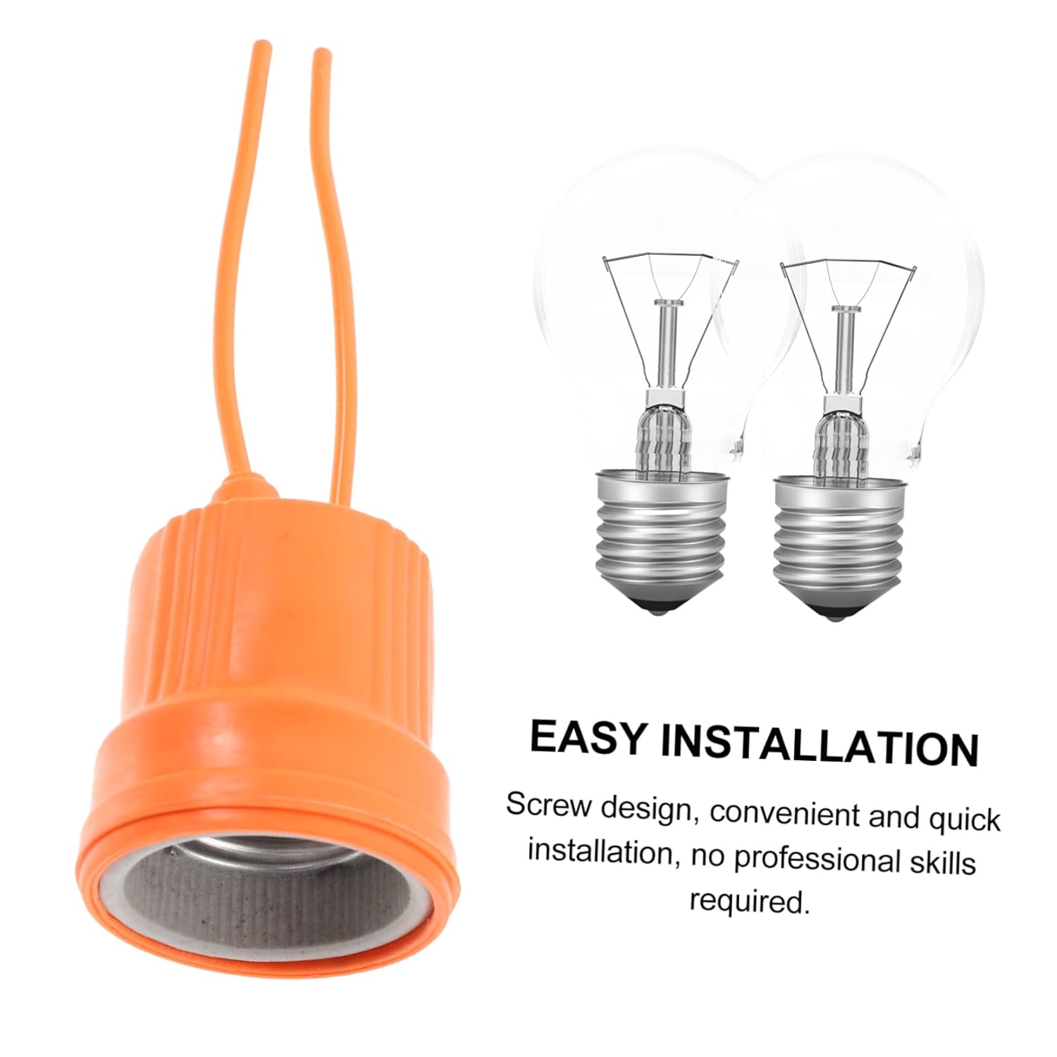 8pcs Light Bulb Holder Socket Ceramic Lamp Socket Base Heat Resistant for Home Office