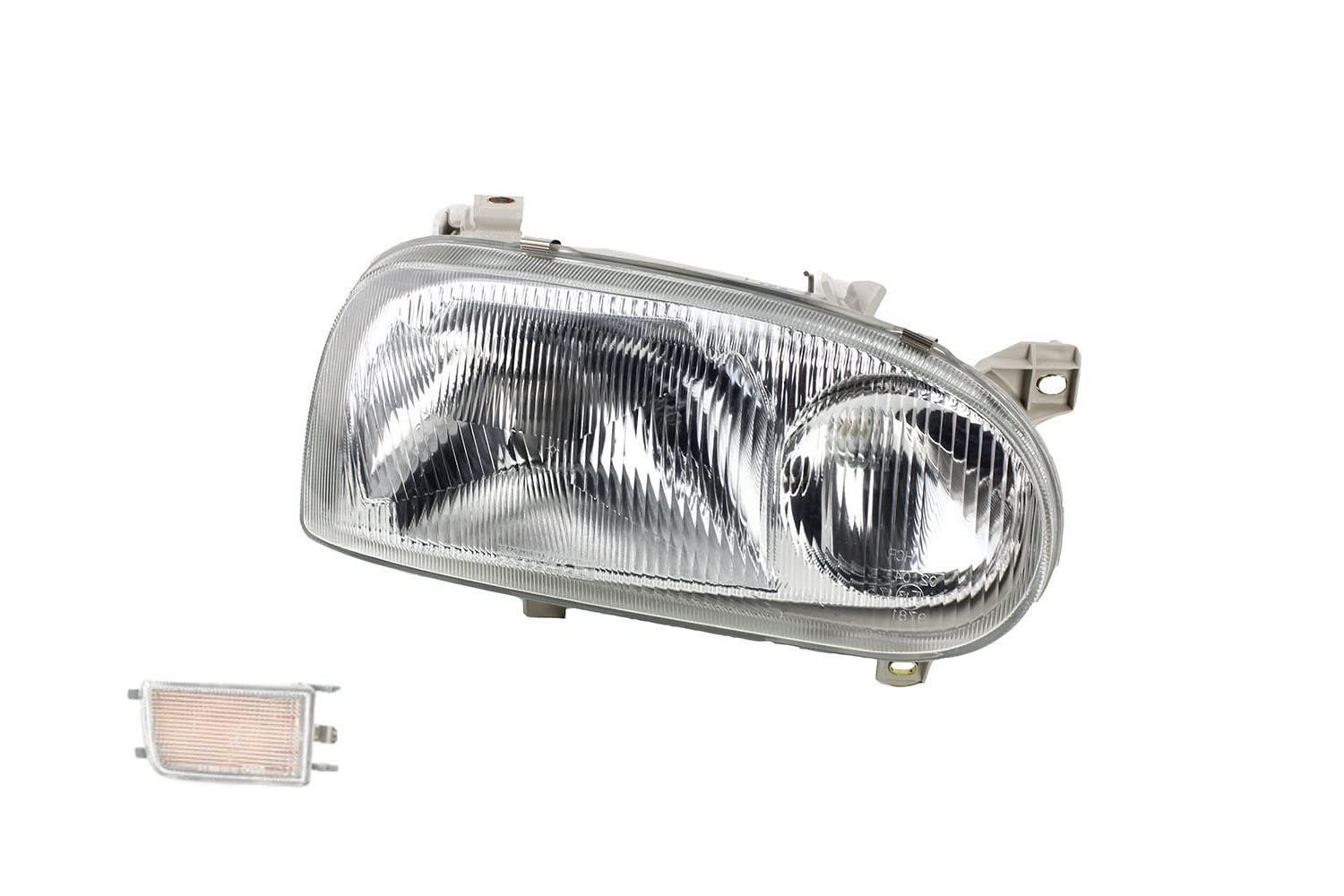 Johns, Faro adatto per VW Golf III 1Hx0 10/91-09/97 H1 H1 destro con indicatore di direzione