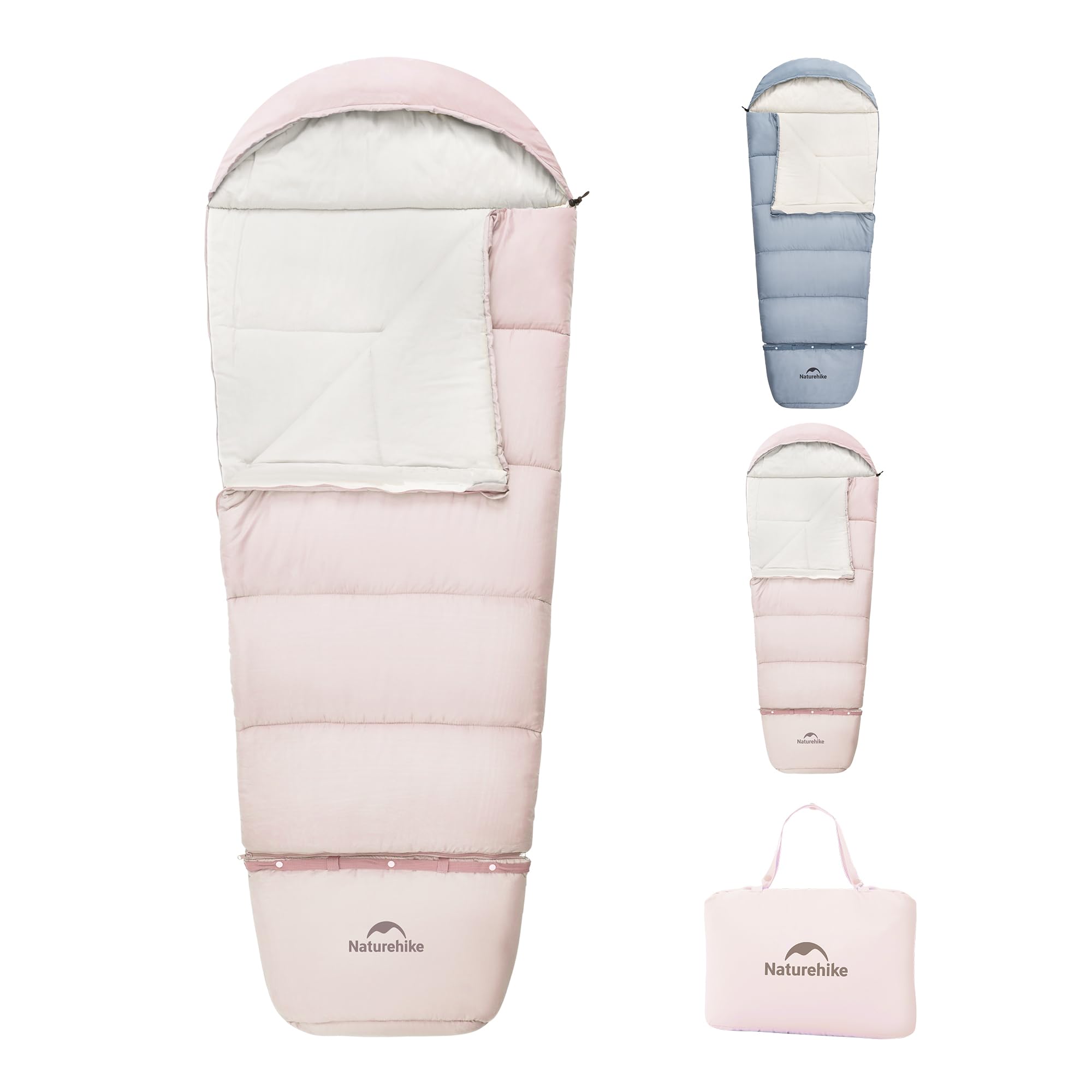 Naturehike Sac de couchage chaud pour enfant, avec coutures extensibles, 190 x 75 cm