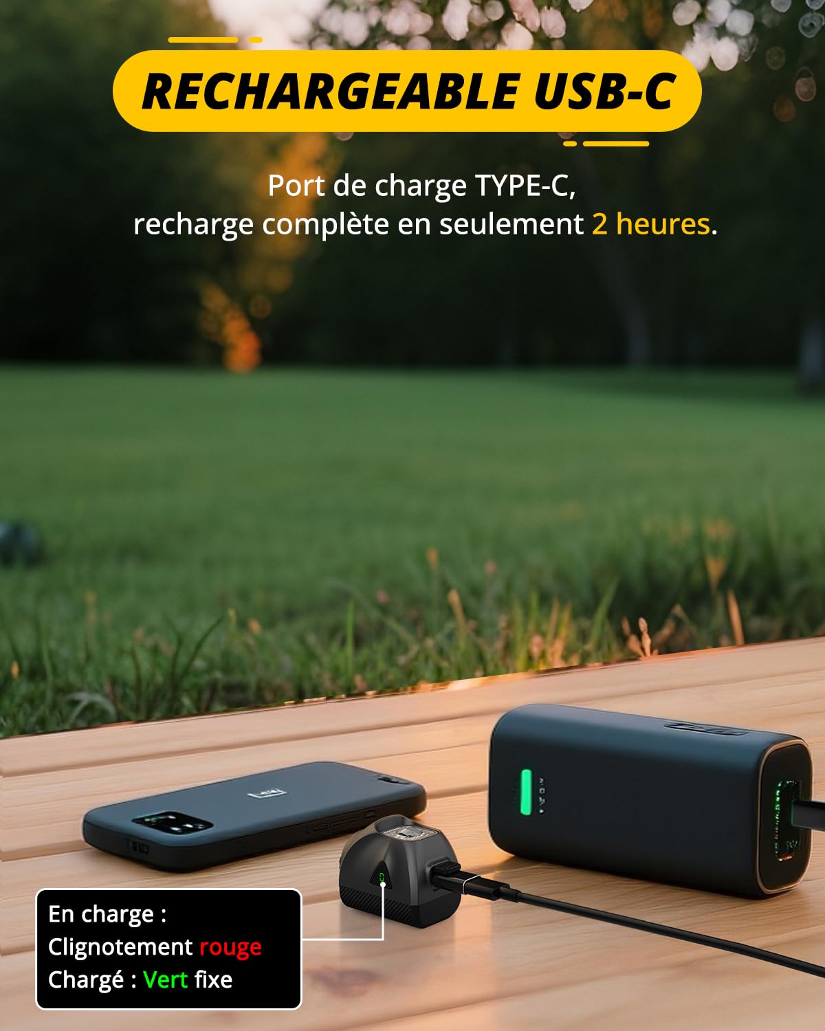 TOWILD DL1200S Lumière Vélo avec Télécommande, Lampe Vélo LED Suspendue 1200 Lumens, Rechargeable USB-C 3200mAh, Anti-éblouissement pour Vélo de Route et VTT, Phare Avant IPX6 éclairage Avant Vélo