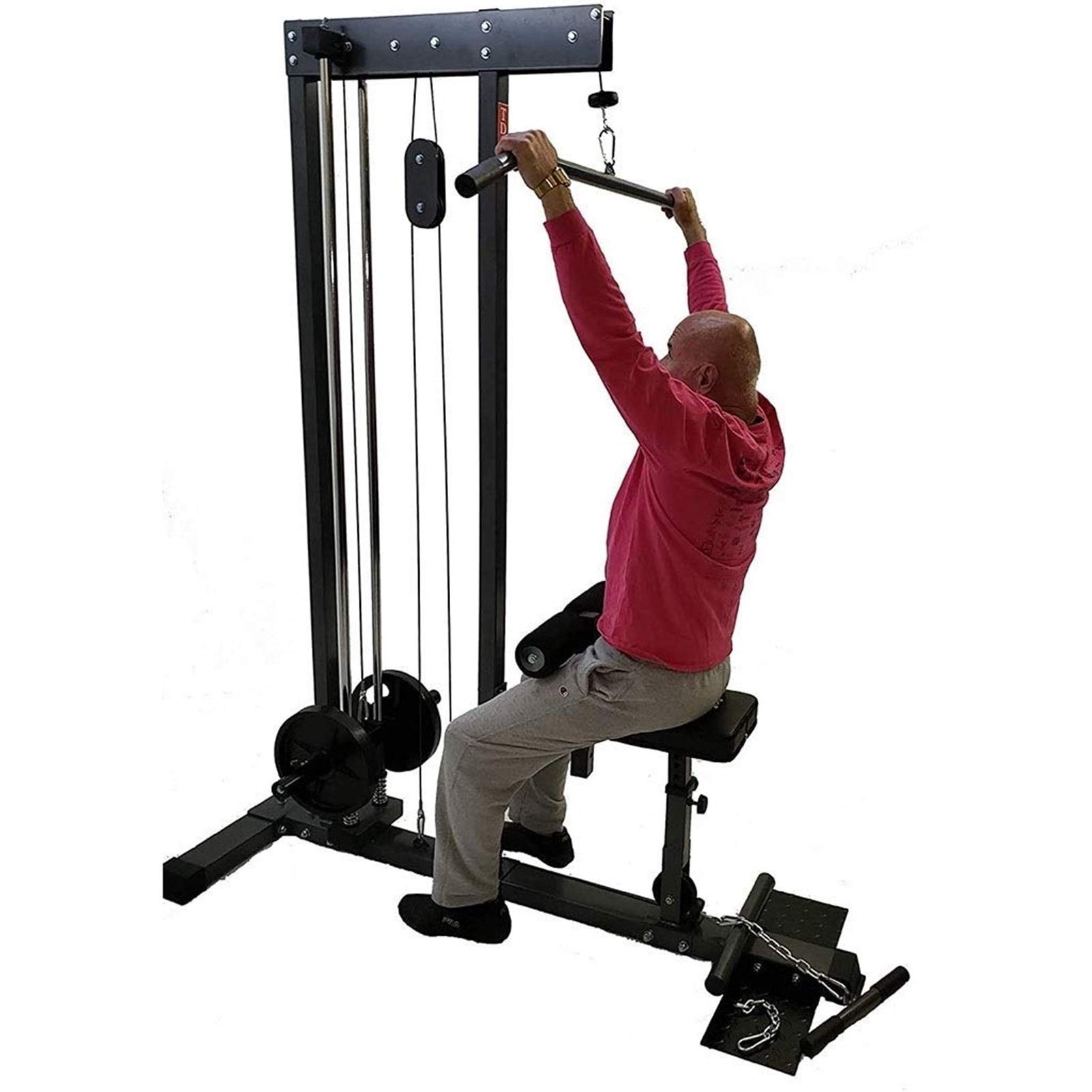 LAT Machine Barra 40in LAT Barra Pull-Down Bar Fitness Cavo Accessorio Cavo, Barra di tricipiti, latitudine Pull-Down, Home Fitness Cavo Accessorio per Cavo Maniglia in Gomma