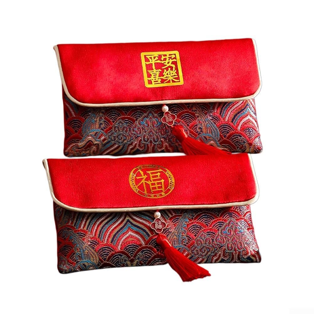 Buste Rosse di Seta Cinese Hong Bao per Capodanno Lunare Festa di Primavera