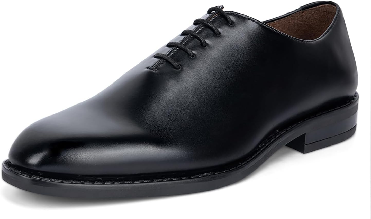 LOUIS STITCH Formal Shoes for Men | Handmade Lace-Up Derby Formal Shoes | Dual Tone Patina Finish | Breathable Lining | Office, Party LSSXWC
