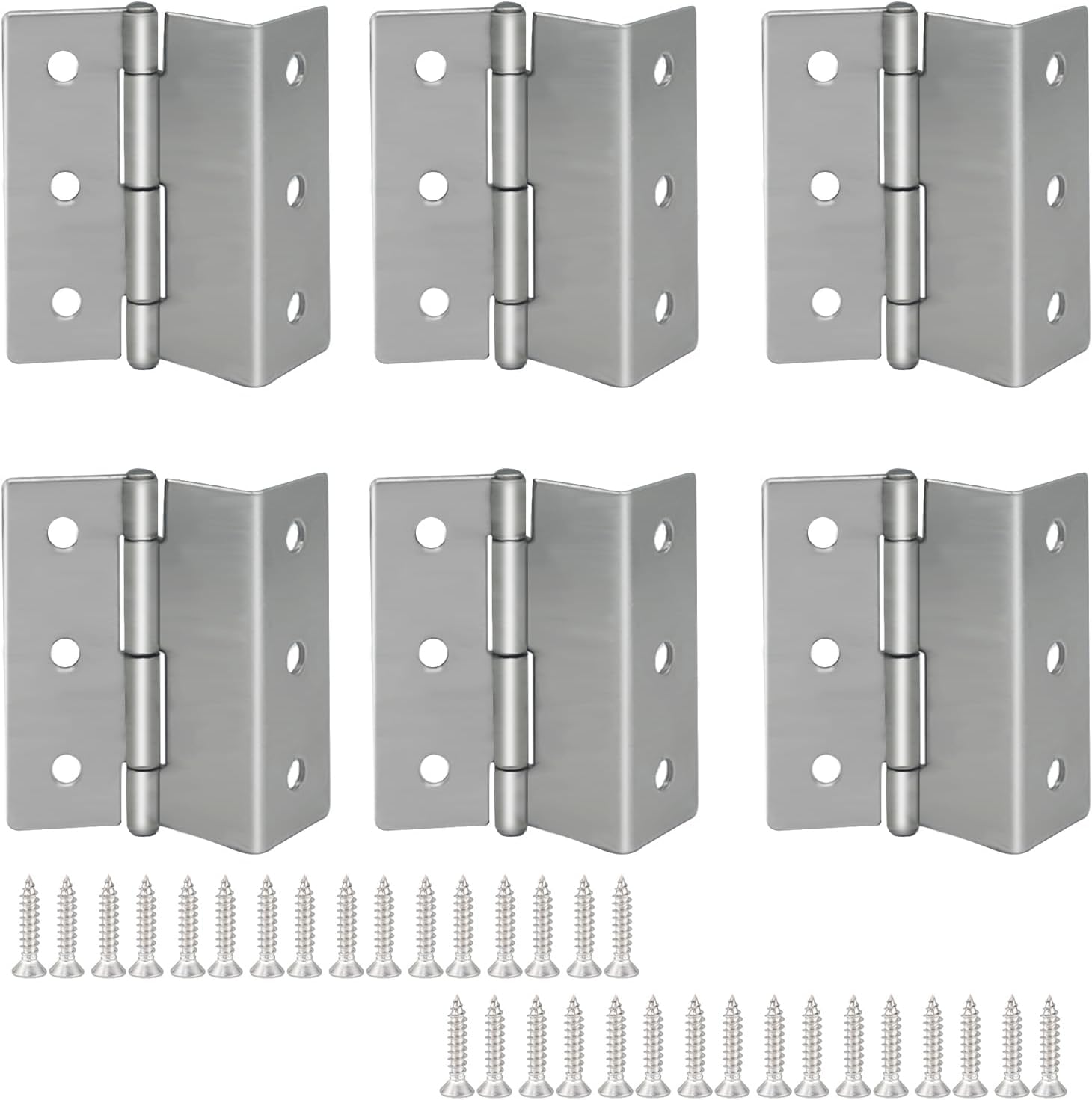 JEUIHAU 10 PCS 3 Inch Half Surface Chest Hinge, Heavy Duty Three Fold ...