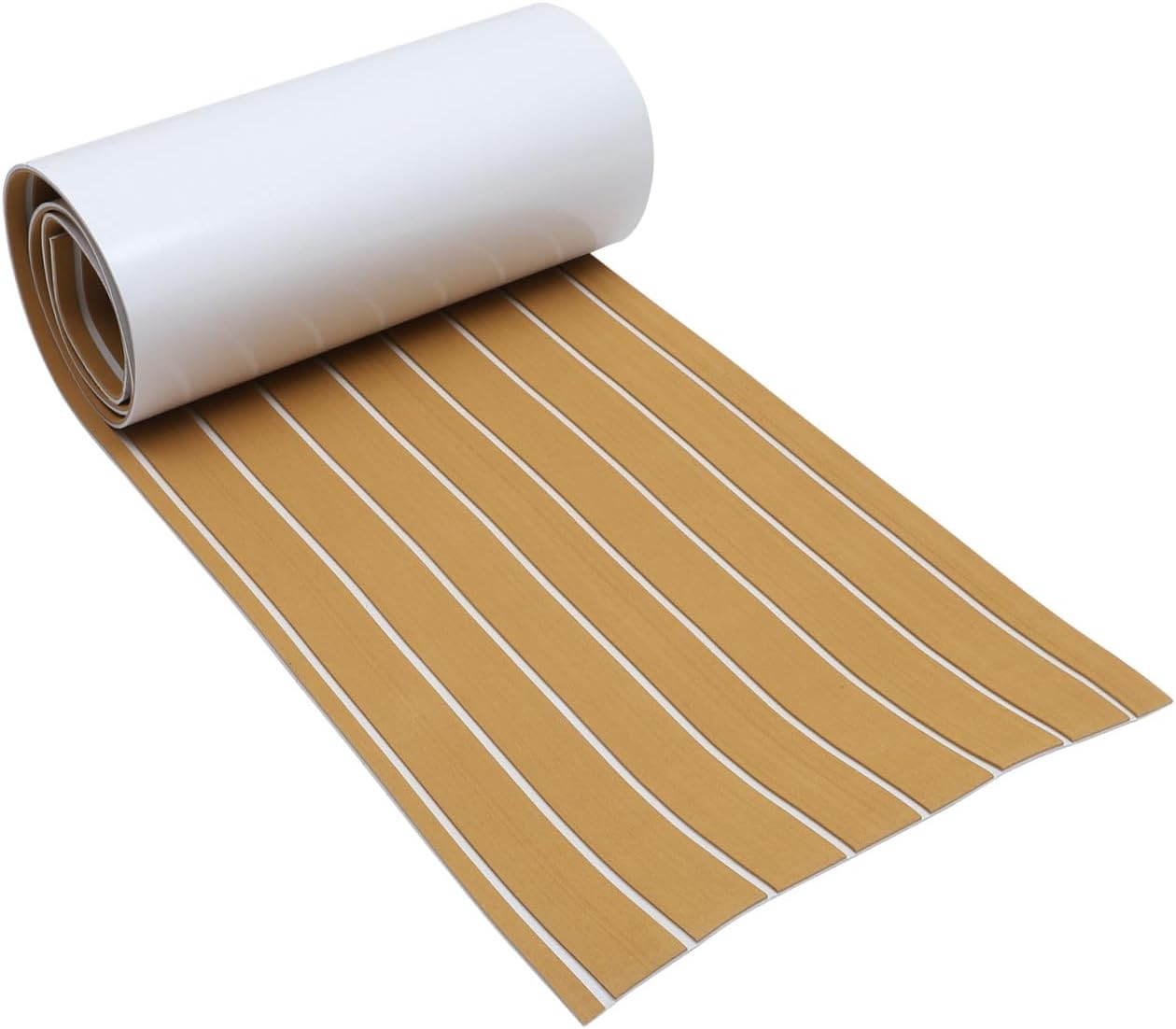 1Roll Eva Boat Flooring Pad Self Adhesive Decking Sheet Non Skid Shock Absorption Easy Installation for Yachts Motorboats Rvs More