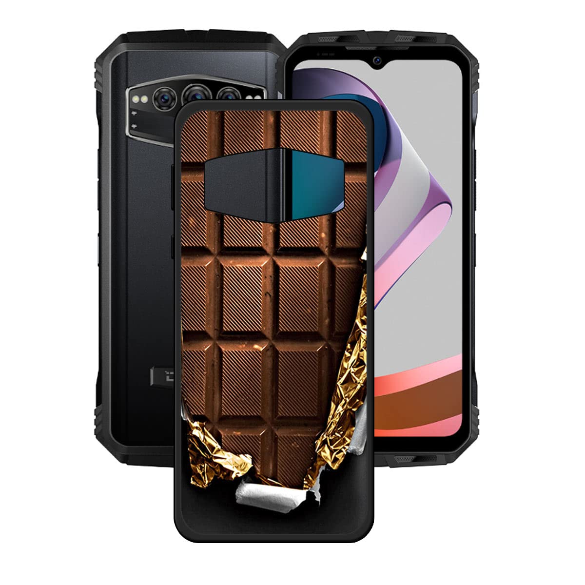 Custodia In Silicone Morbido Per Doogee S100 Pro - KJYF Cover Ultra Sottile Anti Graffio - Colore Nero - 3