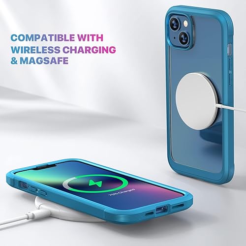 Miniatura 962 de Diaclara - Funda diseñada para iPhone 14 Pro Max, resistente, de cuerpo completo, con protector de pantalla sensible al tacto y antiarañazos + Blanco