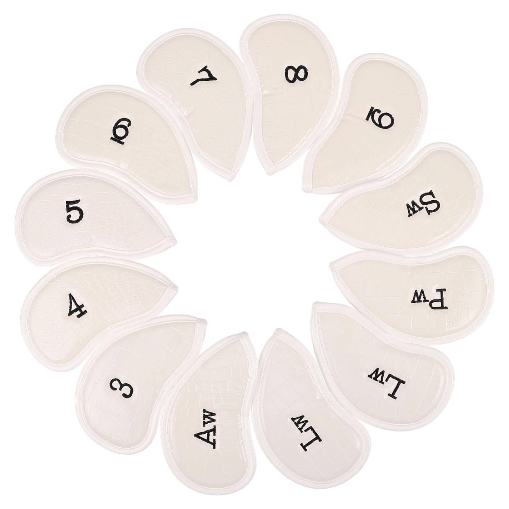 12 Piezas Fundas de Golf para Palos con Números Cubiertas de PVC Resistente para Driver de Fairway y Putter Protección Duradera y Organización para Clubes de Golf