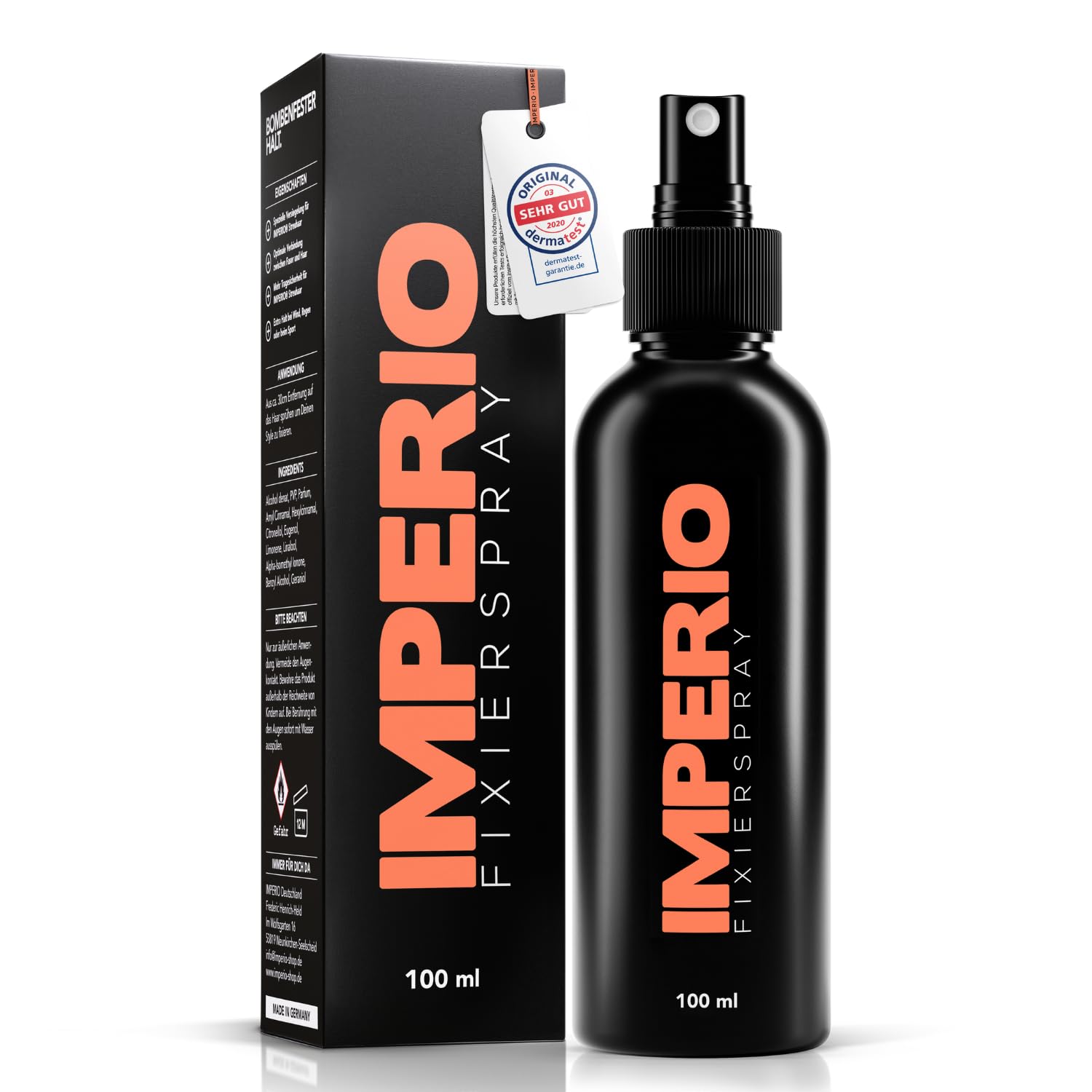 IMPERIO Fixierspray für Streuhaar & Schütthaar | Spezielles Haarspray zur perfekten Fixierung von Hair Fibers (100 ml (1er Pack))