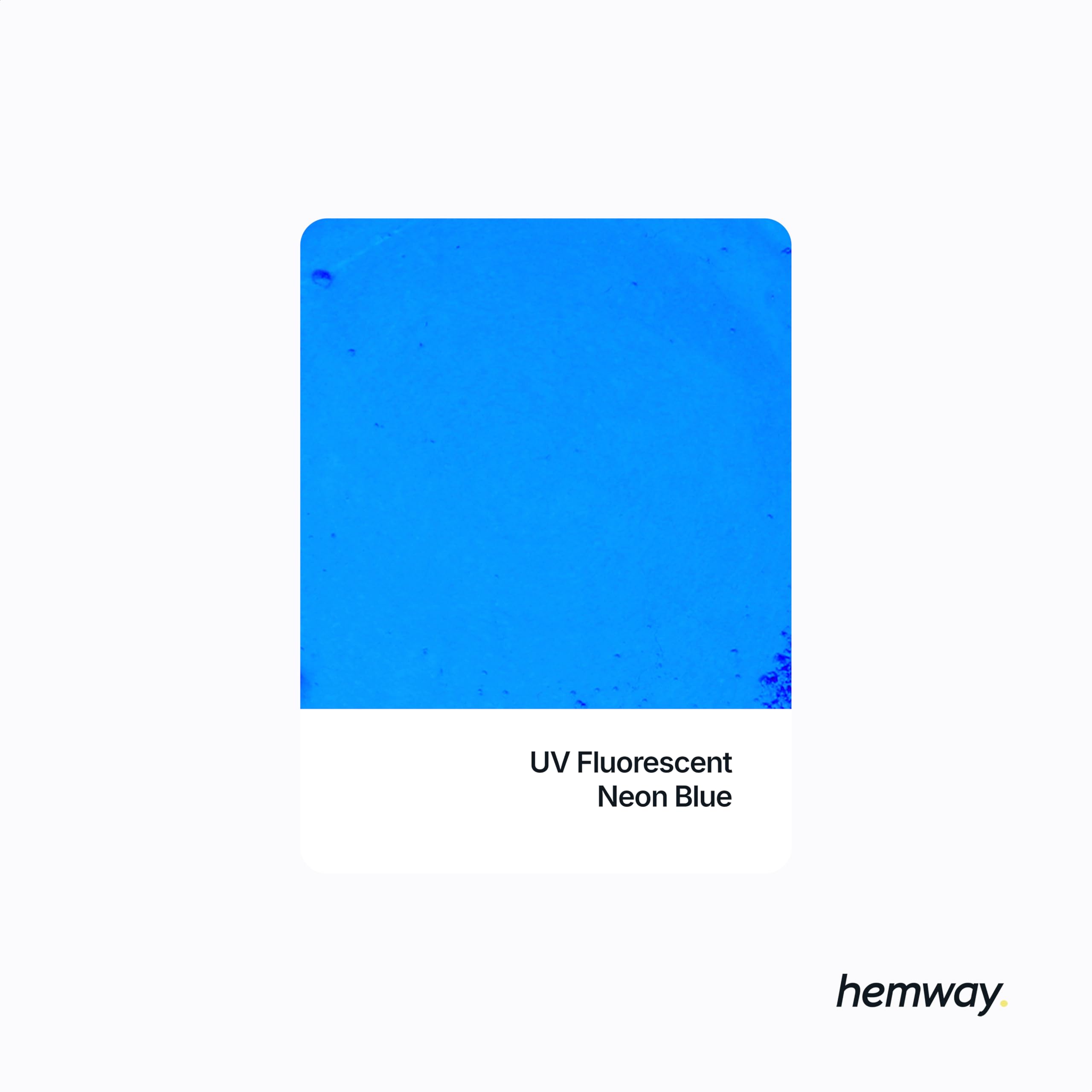 Hemway Cement Dye Powder Pigment Concrete Color Render Mortar Pointing Powdered Brick Toner Plaster - UV Fluorescent Neon Blue - 50g / 1.75oz