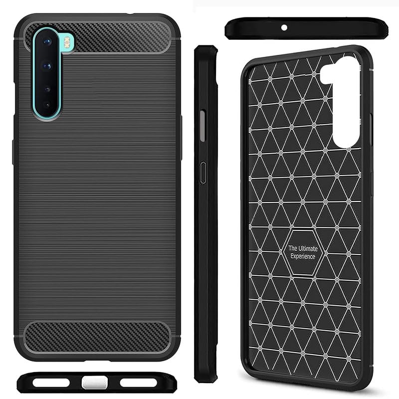 Image of Hybrid Carbon Fiber Back Case for OnePlus Nord (Black)