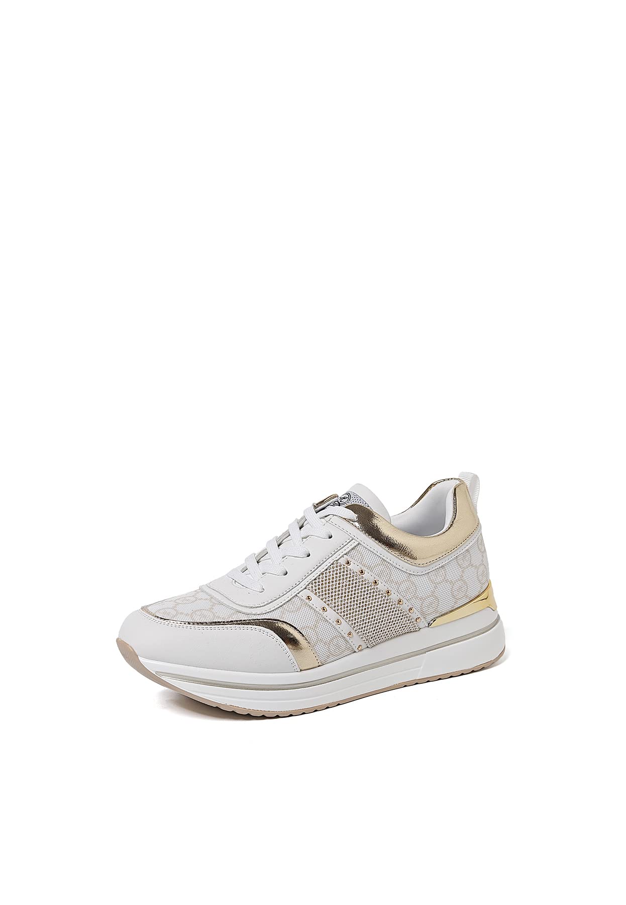 QUEEN HELENA Zapatos de plataforma zapatillas casuales de deporte ligeras de meseta suave para mujer X28-23