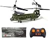 JOYARCH S026H Dual-Blade Transport RC Helicopter, 2.4G 3-Channel Gyro Stabilized Remote Control Military Aerocraft Model, Army Helicopter Toys for Kids and Military Fans