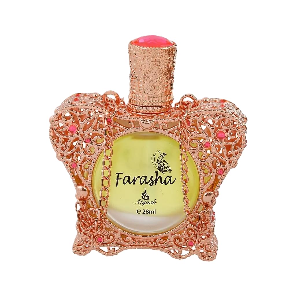 KHADLAJ PERFUMES Farasha Atyaab Concentrated Perfume Oil for Unisex, 0.9 Ounce