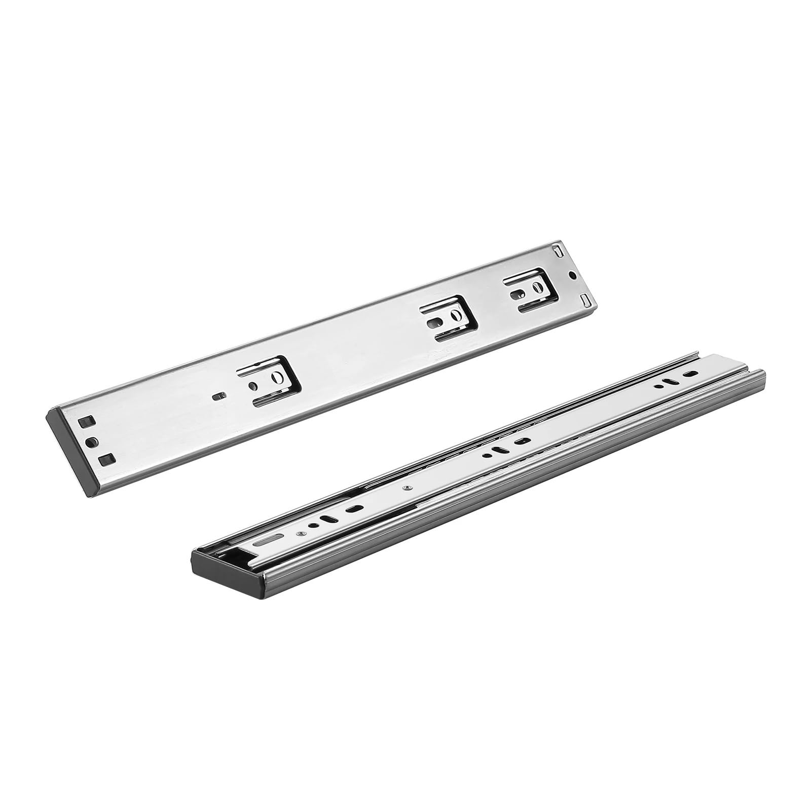 Drawer Slides 2Pairs Side Mount Drawer Slides Heavy Duty Full Extension Steel Track Noiseless Guide 100Lbs Load Capacity(20 in)