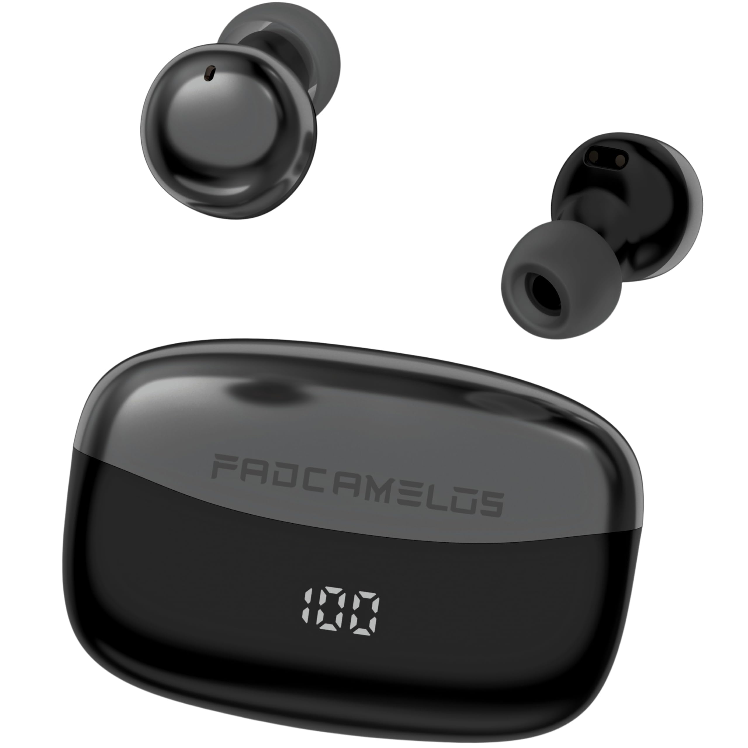 Auricolari Bluetooth wireless migliorati, doppia modalità giorno e notte, design mini di fascia alta con bassi profondi, cancellazione del rumore, durata della batteria 36 ore e display