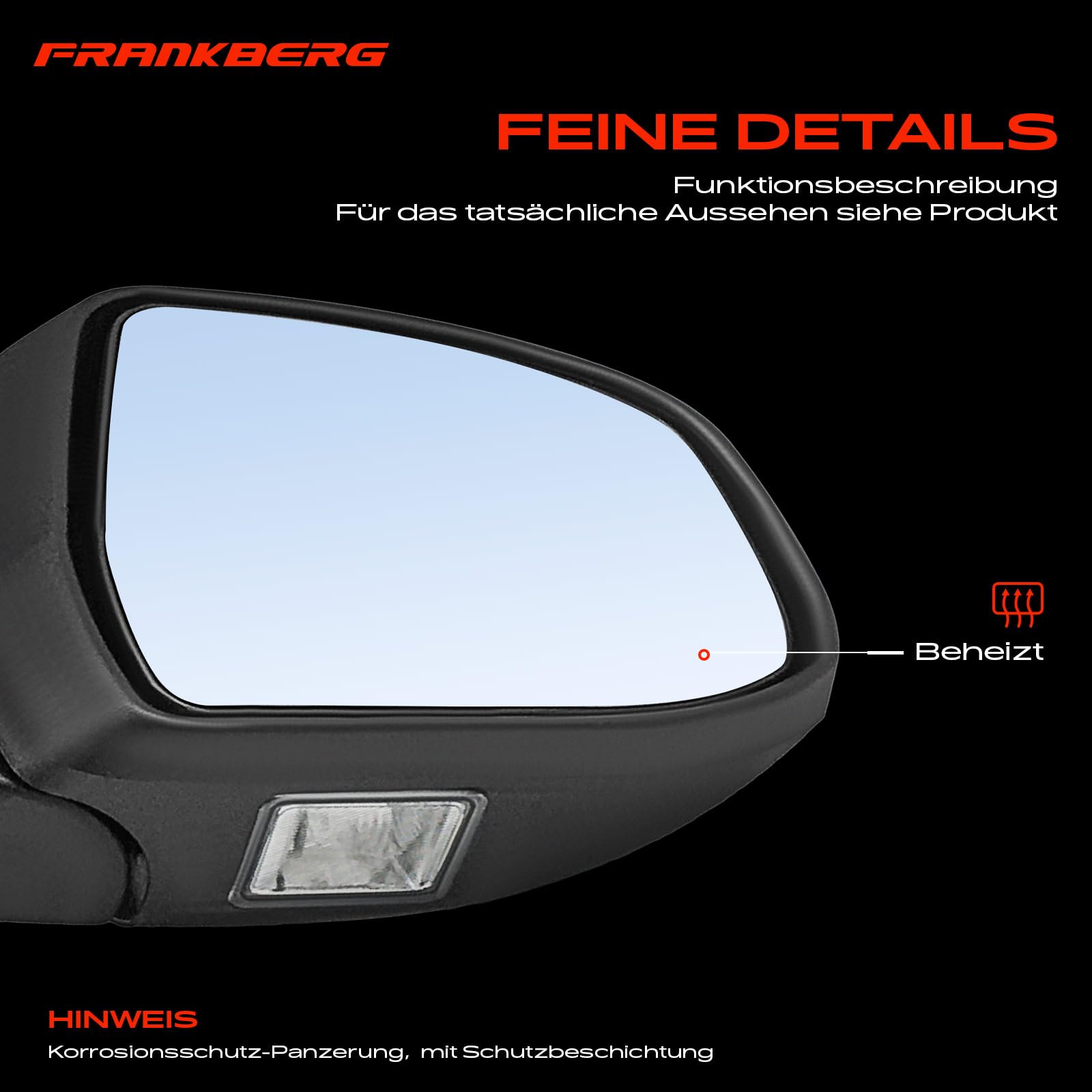 Frankberg Specchietto retrovisore esterno elettrico destro 8 Poli 1695547