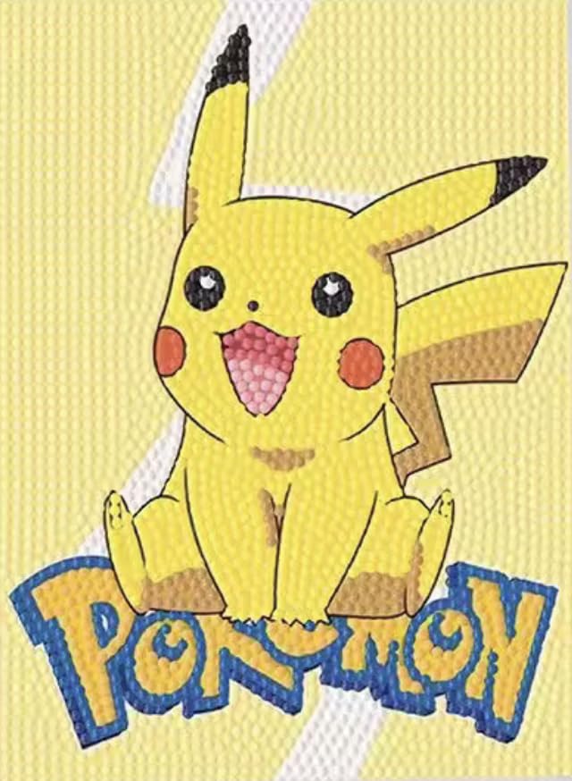 Pokemon | Pikachu Diamond Art | No Frame | 15+ Years | Design 2