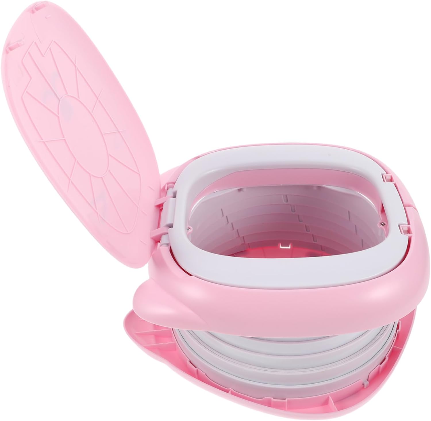 VICASKY Portable Folding Toilet for Toddlers Compact Travel Potty Handle for Camping and Outdoor Use Versatile Potty Training Seat for Boy Girl