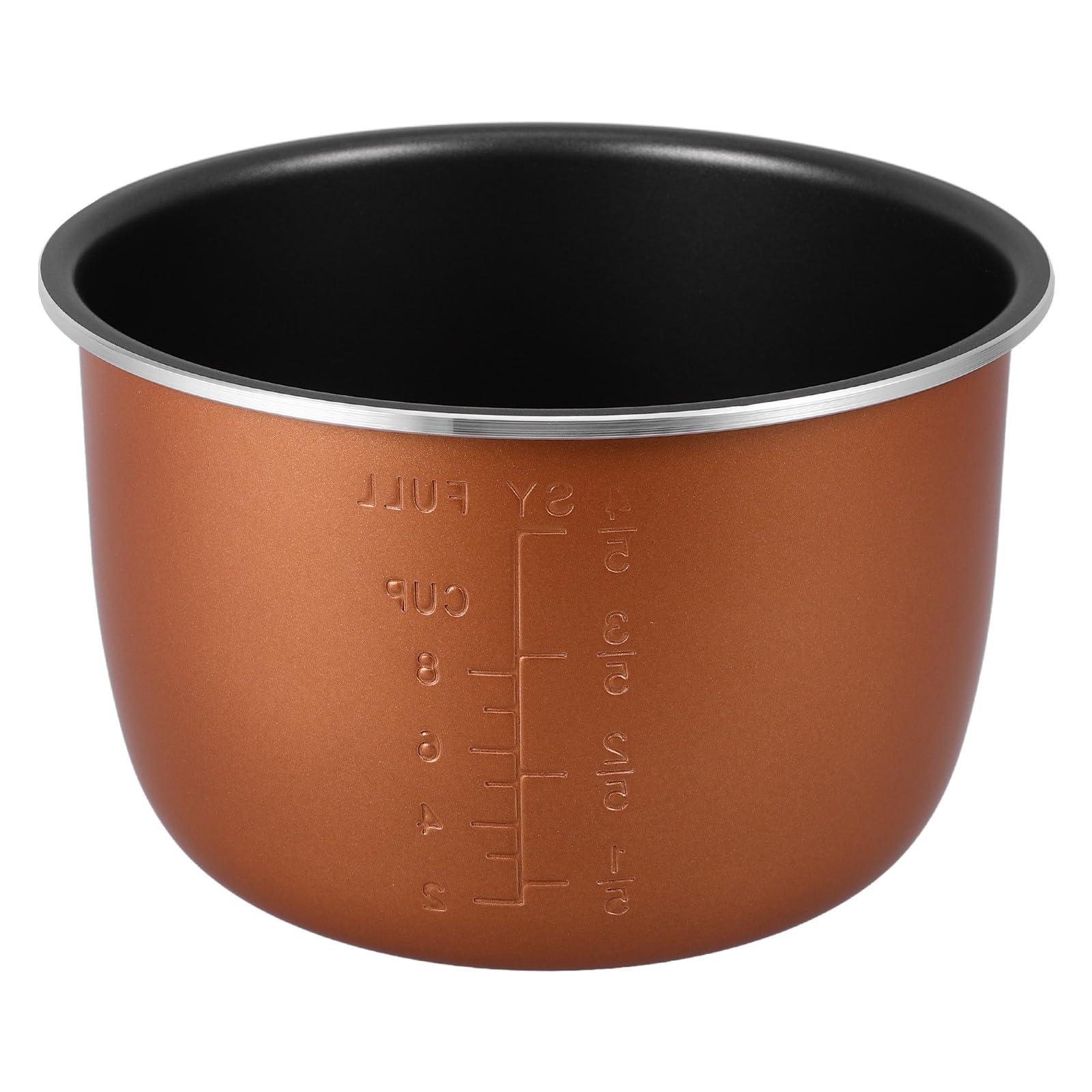 Milisten Olla Interior Antiadherente de 4l Olla de Repuesto Arrocera Eléctrica Revestimiento Resistente y Diseño Reforzado Compatible para Uso Doméstico y Hotelero