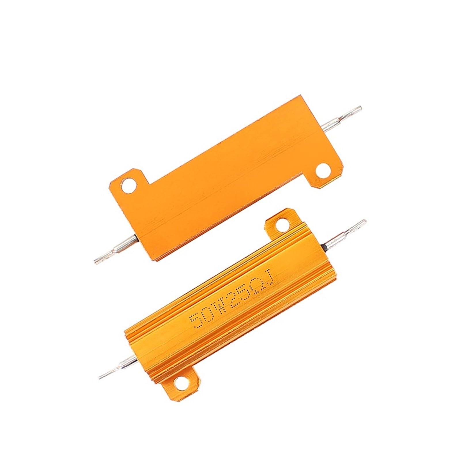 3PCS Metallgehäuse Drahtwiderstand 50W 1K-10K Lastwiderstände Aluminiumgehäuse Widerstand (Size : 3K)