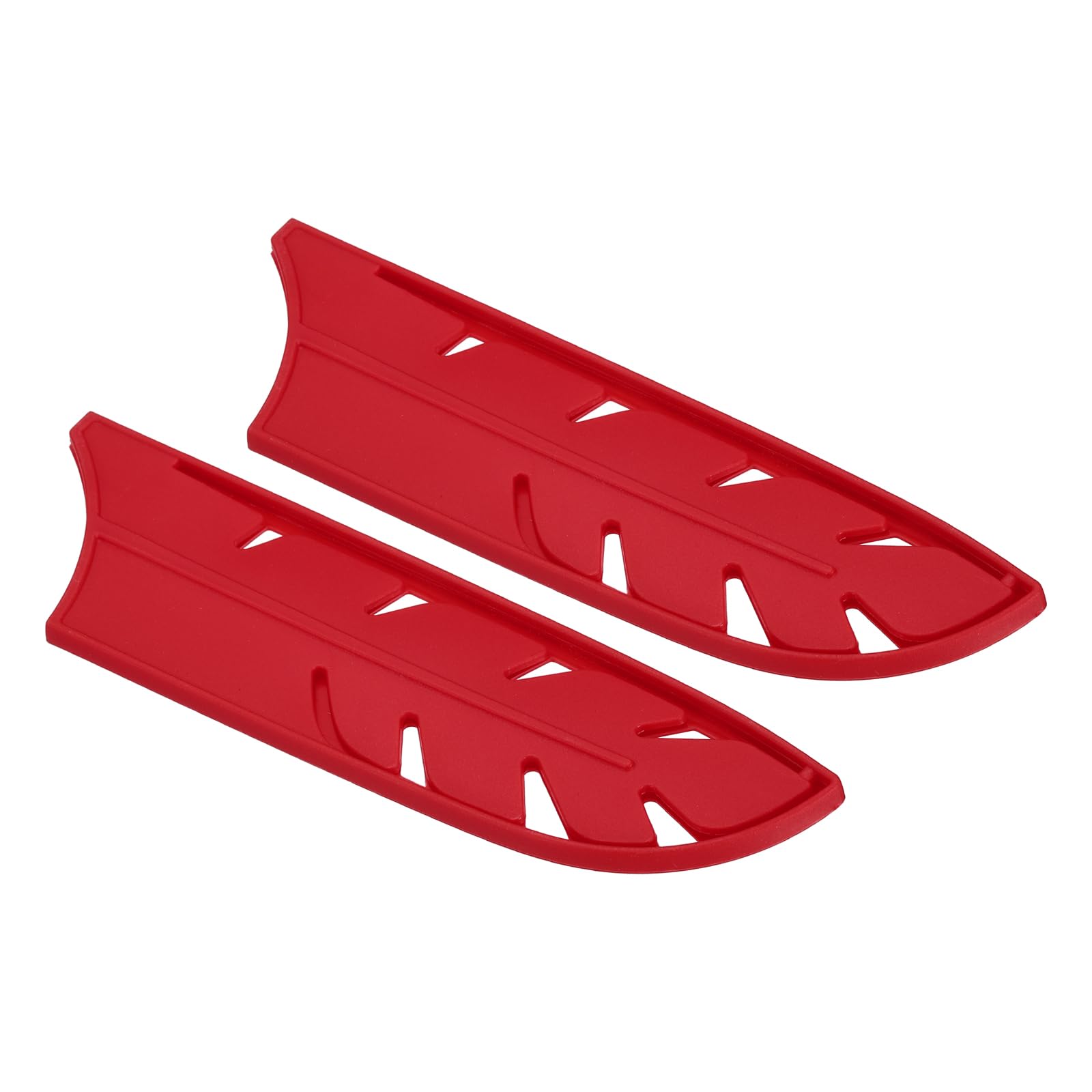 PATIKIL Fodere Protettive Per Coltelli Nakiri 7" - 2 Pezzi In PP Rosso, Coprilama Sicuri Per Cucina, Dimensioni 18.2x5.2 Cm