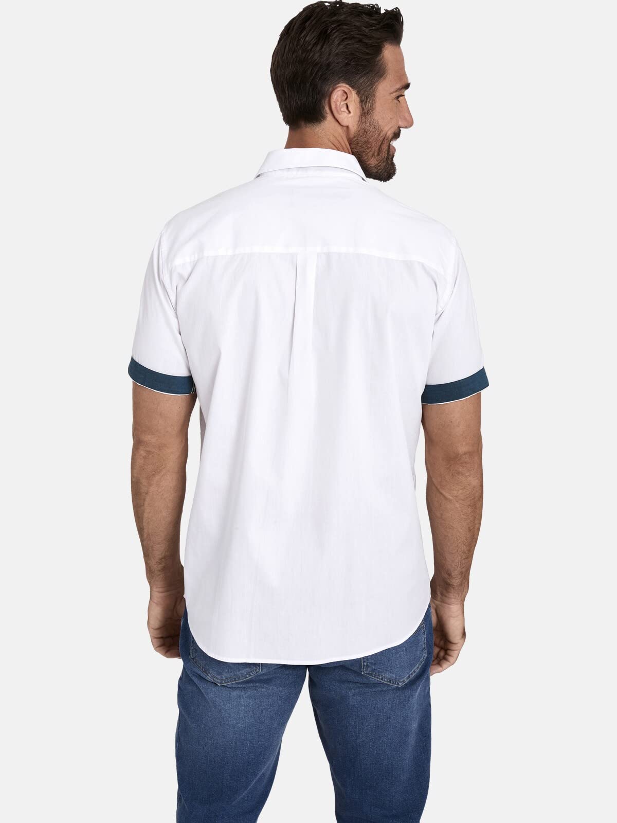 JAN VANDERSTORM Herren Doppelpack Hemd EVIN | 2er-Pack Kurzarmhemd | 100% Baumwolle | große Größen von L-7XL