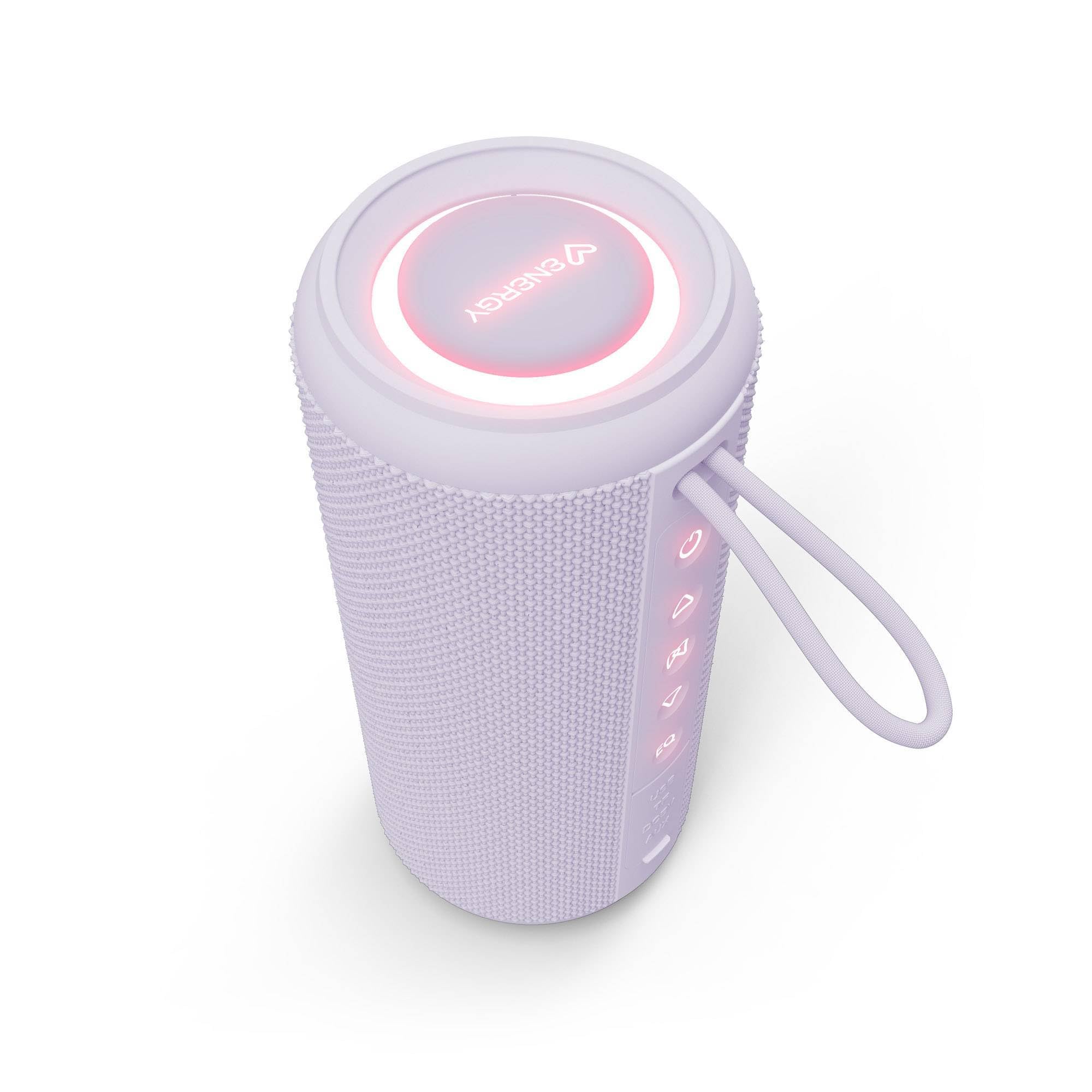 Energy Sistem Sunset - Altoparlante Bluetooth 5.4, 25 W, luci RGB e connessione TWS, impermeabile IPX6, batteria di lunga durata, ingresso USB, Micro SD e AUX, vivavoce e assistente vocale