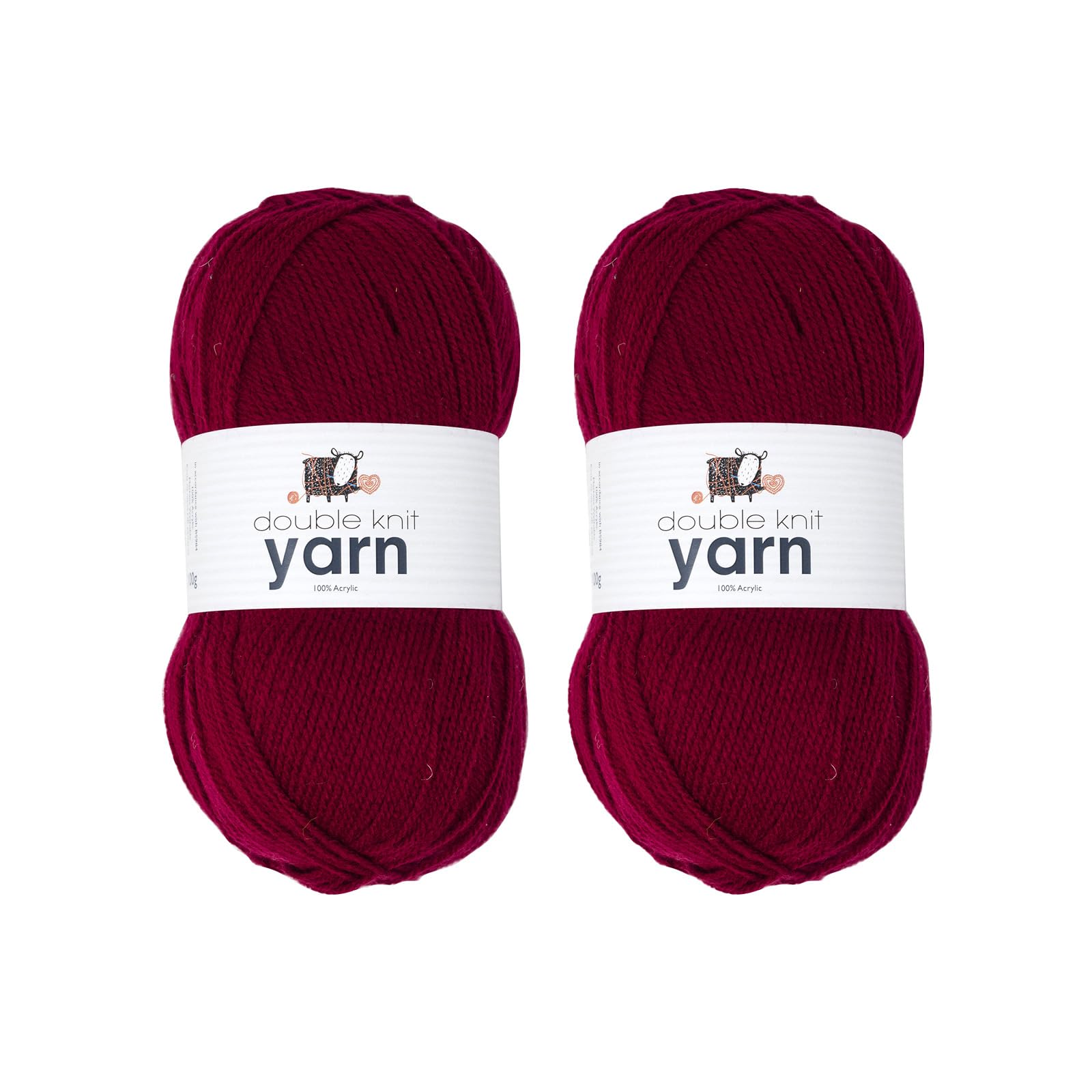 KORBOND DK Black Yarn - 100g Acrylic Wool - Lightweight, Hypoallergenic & Durable Double Knit Crochet Yarn Knitting Wool (290m Total) — view 18
