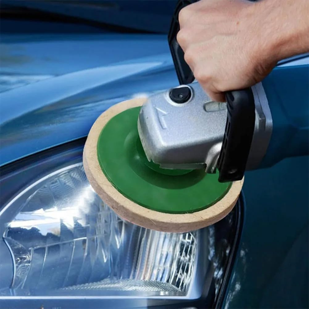 Grindshine Pro Pad - Ultimate Polishing Power,Wool Felt Polishing Wheel Disc?Grindshine Pro Pad?Buffing Polishing Buffer Bore Dia (20PC)