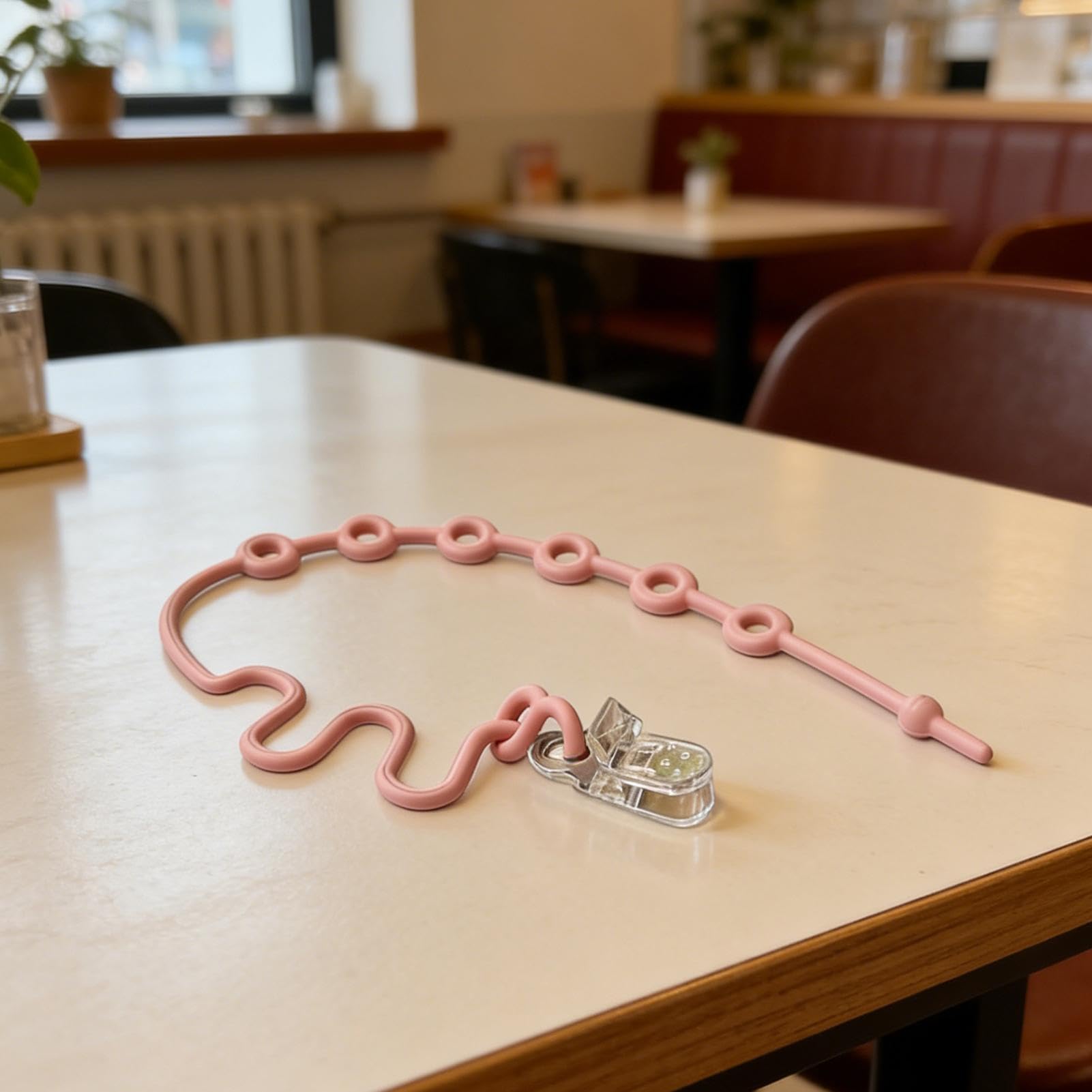 Cinghie per Giocattoli da Passeggino in Silicone Regolabile - Fissaggio per Ciuccio, Biberon, Mordicchietti