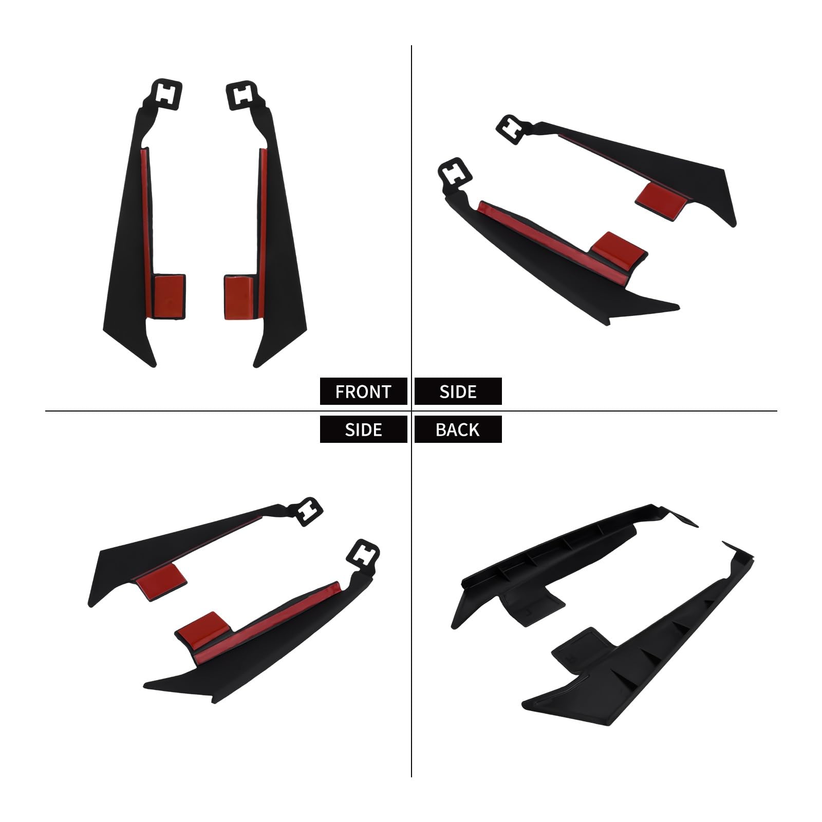 Garde-Boue Arrière De Moto, Protection Contre Les Éclaboussures, Garniture Couverture Noire Étendue pour Goldwing GL1800 2018 2019 2020 2021 2022 2023 2024