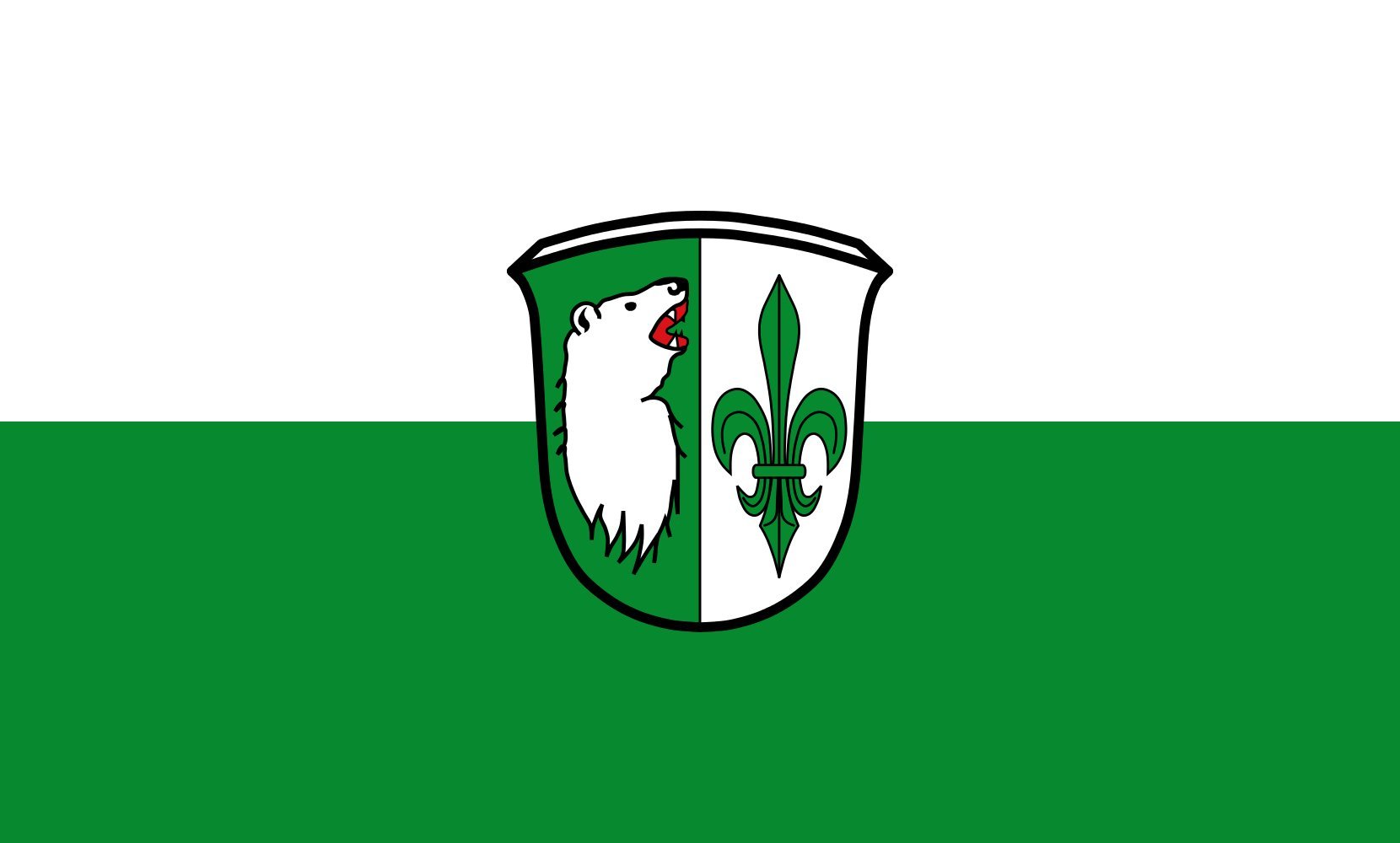 Drapeau de Grainau 90x150cm | Pavillon pour commémorations et fêtes locales