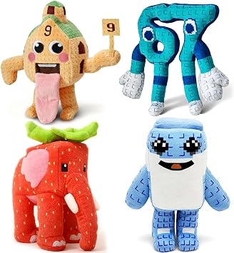 Steal A Brainrot Plush,Cute Italian Toy Tralalero Shark Plush Funny Stuffed Animal Gifts For Fans,Perfect Soft Plushies Toy For Decoration And Collection 4PCS
