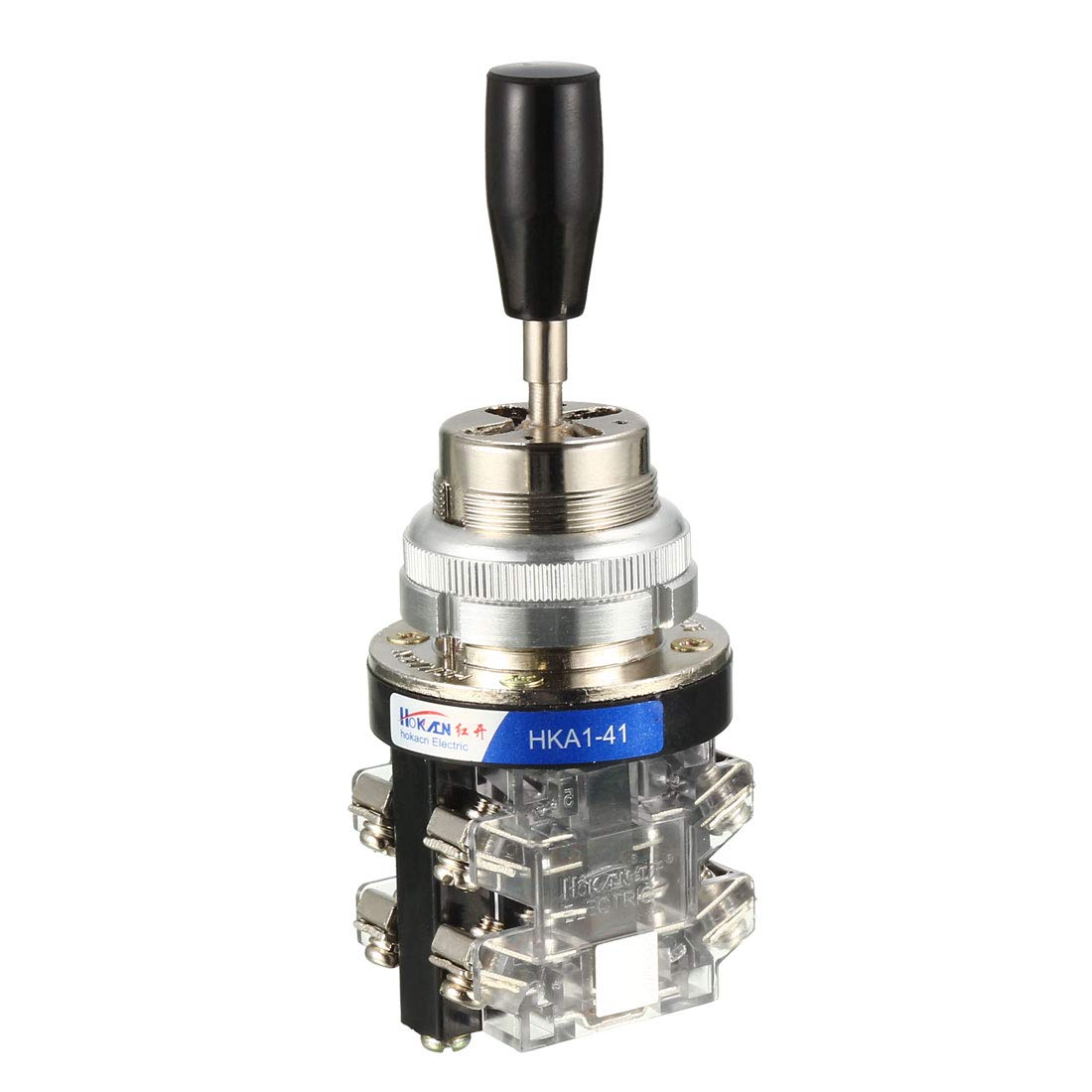 uxcell Joystick Switch Controllers 4 Position 4NO Latching Type 150V/250V/600V 30mm Panel Mount HKA1-41