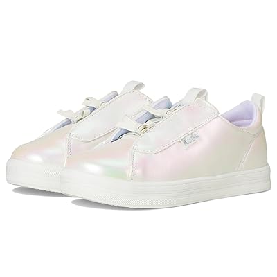 Keds Kids Kara Slip On Bows (Toddler) Girls Shoes White Pearlized
