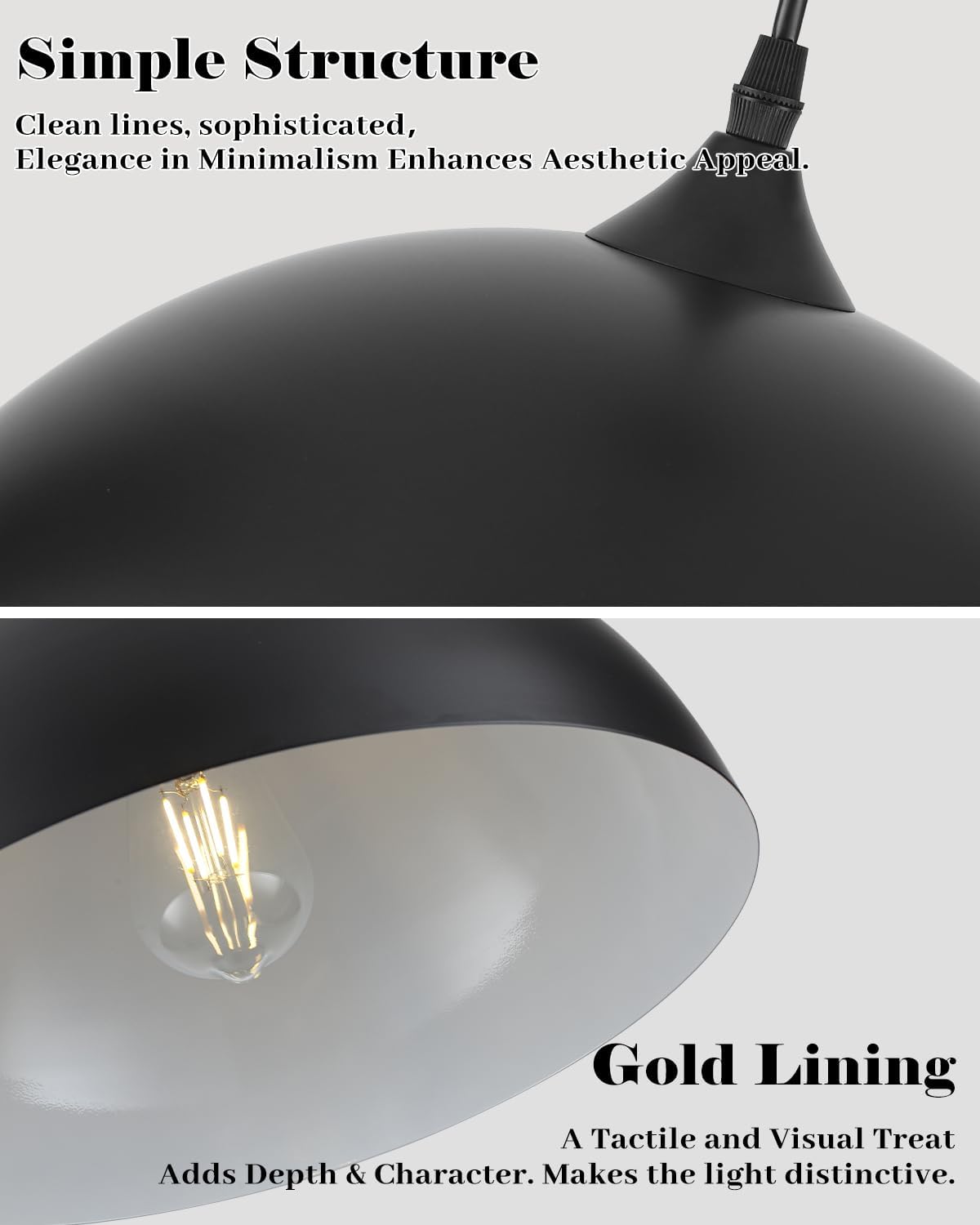 Minimalist Pendant Light Features