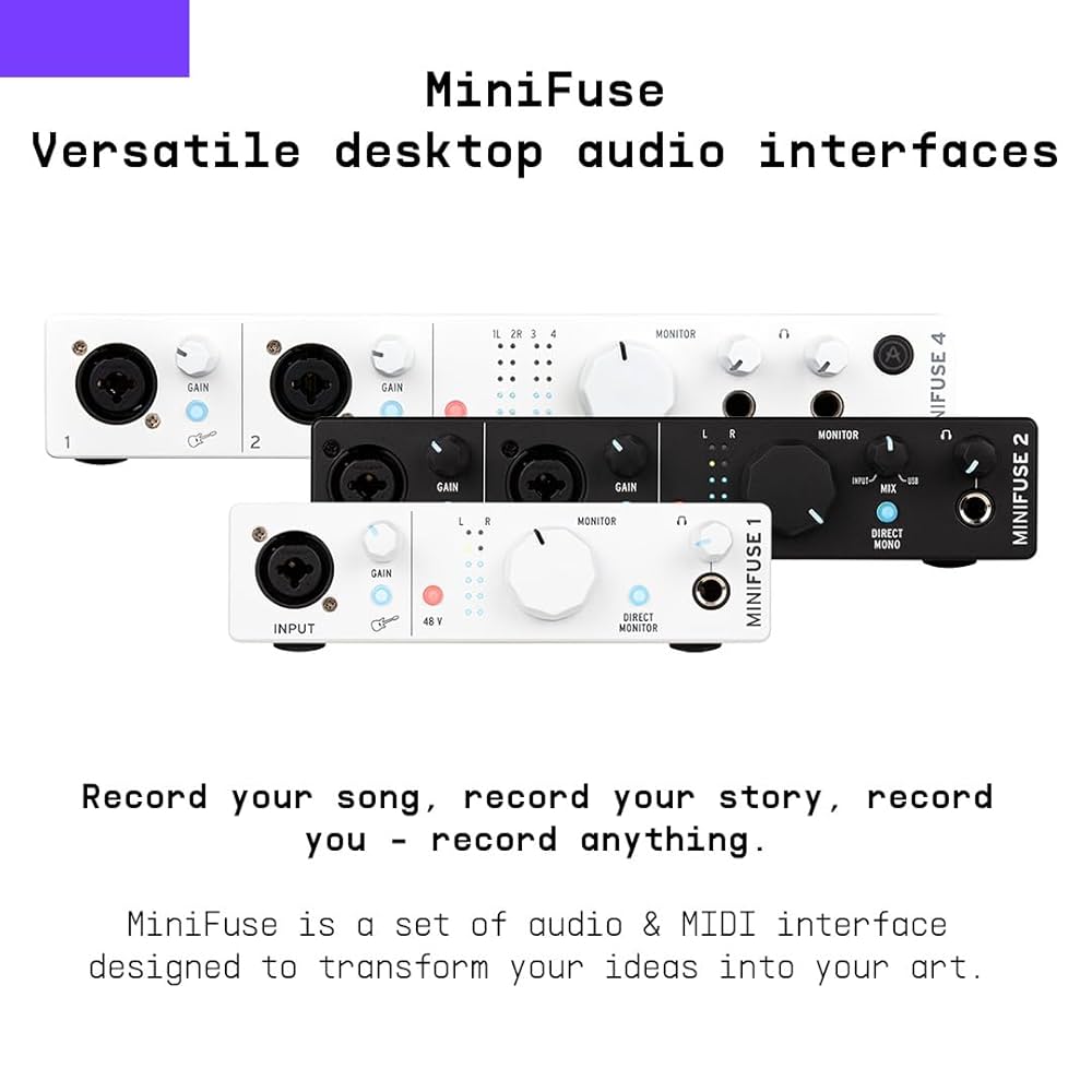 DTM・DAW Minifuse2 Arturia MiniFuse 2 Interface - Black : Amazon.ca: Musical