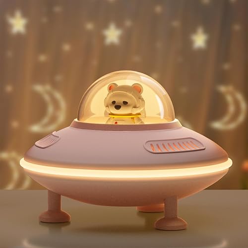 Altavoz inalámbrico pequeño, altavoz Bluetooth con luz nocturna para decoración de habitación rosa, Bluetooth 5.4, disco USB, entrada AUX y tarjeta