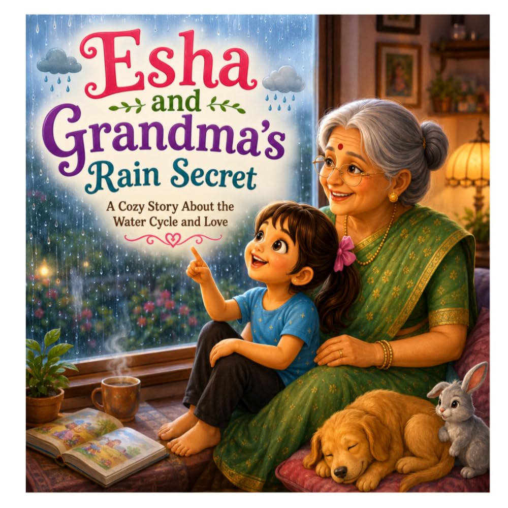Esha and Grandma’s Rain Secret: A Cozy Bedtime Story for Kids About Rain, Nature and Love (Esha’s Moral Adventures)