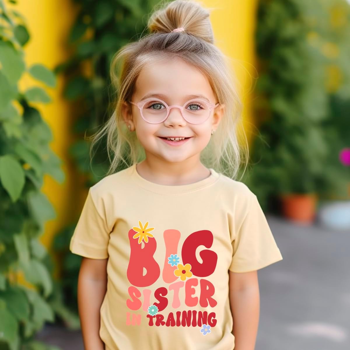 Big Sister Announcement T Shirt Toddler Girls Promoted to Big Sister Tees Outfits 1-7 Years