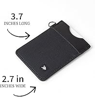 Vista 4 de Thread Wallets - Cartera delgada de diseño minimalista con tarjetero vertical.