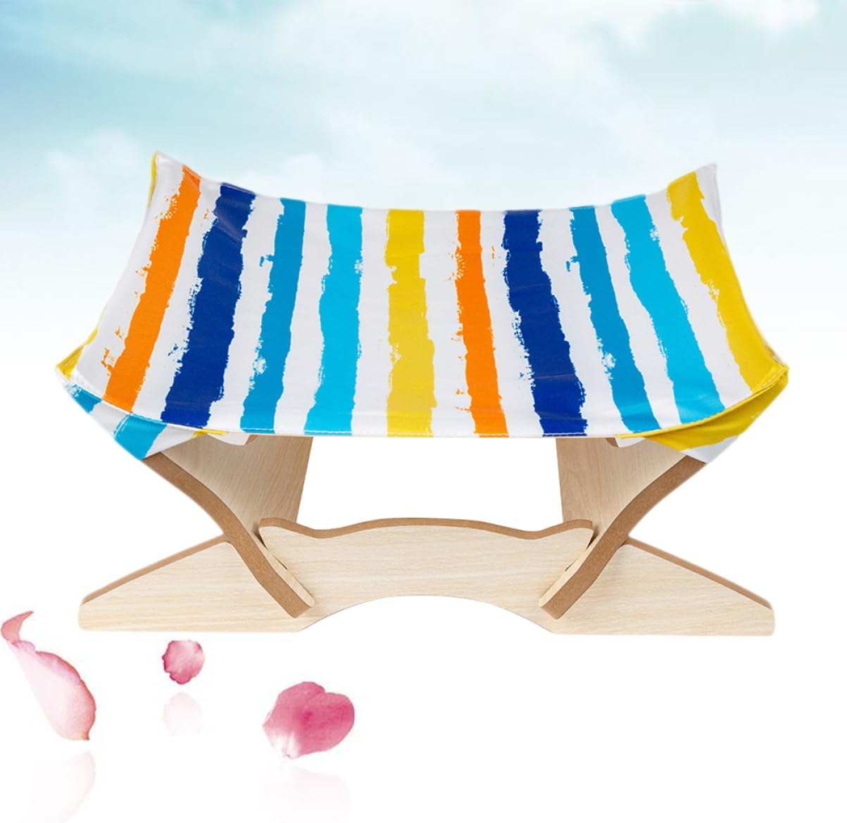 VANZACK Pet Hammock Bed Cat and Dog Folding and Assembling Indoor Outdoor Cat Bed Hammock for Indoor