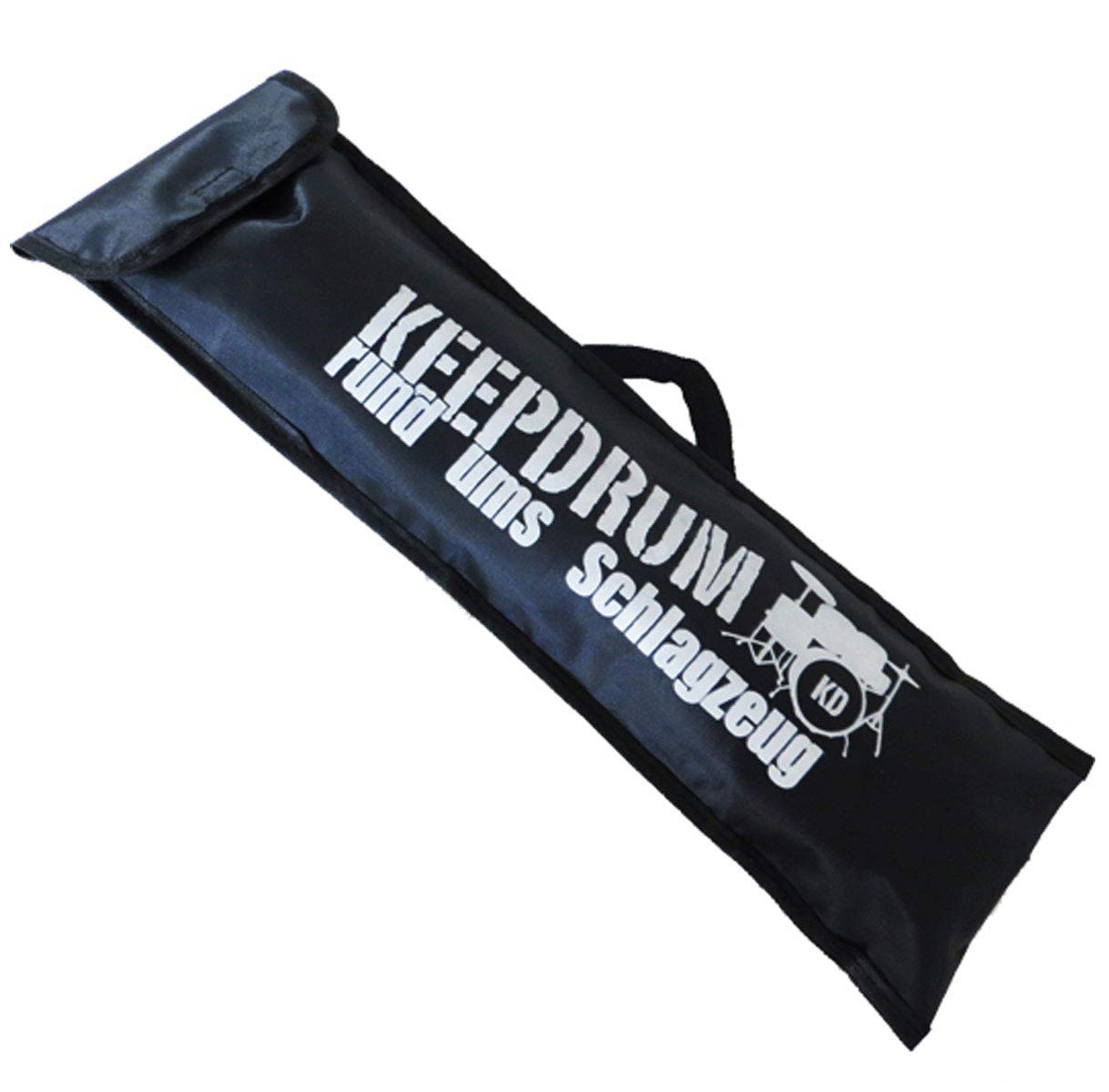 K&M 100/1 Pupitre + sac Keepdrum + 4 pinces bleu