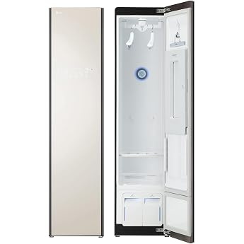 LG Styler S3BNF Garment Care, Pollen, Viruses, Dust Mites, Odor Removal, Steam Garment Care, Wrinkle Smoothing, Mist Beige, S