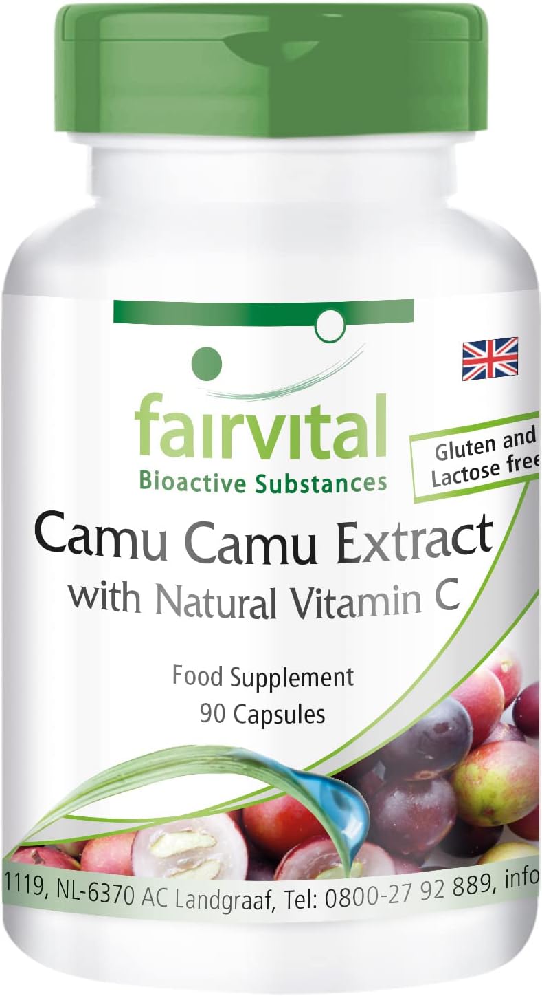 Camu Camu Extract - HIGH Dosage - Vegan - 90 Capsules - Natural Vitamin C