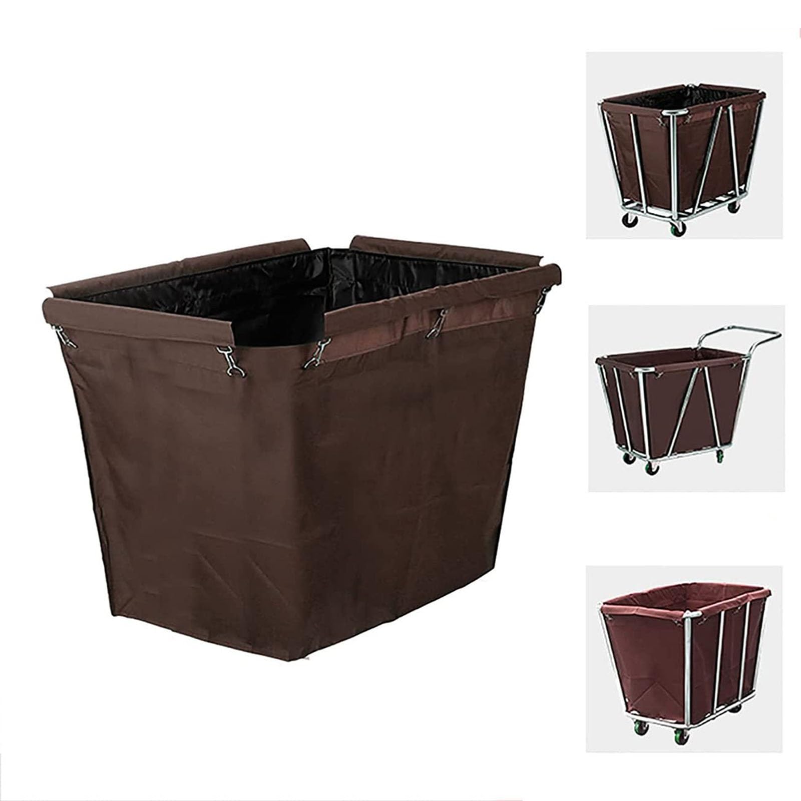 YUZGUHEY Laundry Basket Replacement Bag Oxford Cloth 350-400L For Commercial Trolley Cart 90x65x80cm