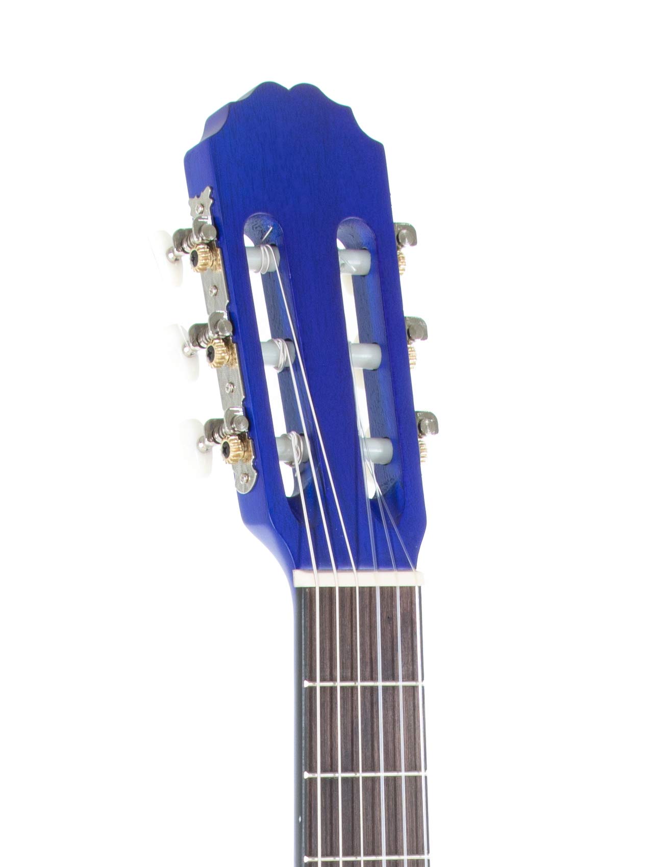 Gewapure Guitarra Clásica Basic 3/4 Azul Transparente