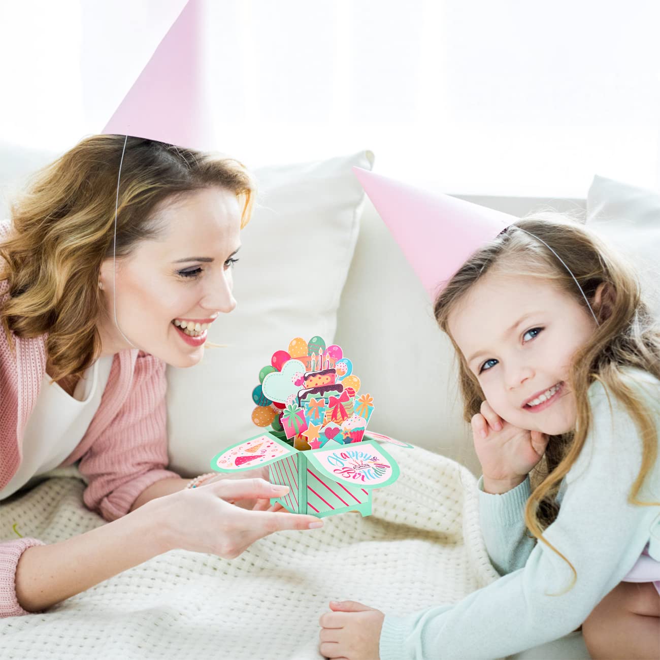 joyoldelf Biglietto di auguri pop-up per 13 anni, 3D, biglietto di auguri di compleanno, biglietto di auguri con busta per donne, mamme, ragazze, uomini, amici, romanticismo