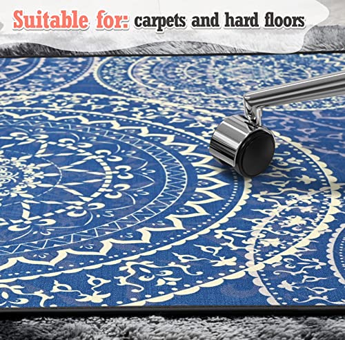 Heavy Duty Office Chair Mat For Carpet Floor Vintage Desk Chair Mat For Hardwood Floor 36'' X 48'' Bohemian Jacquard Woven Surface Floor Mats For Office Chair Inspiration #TOP4